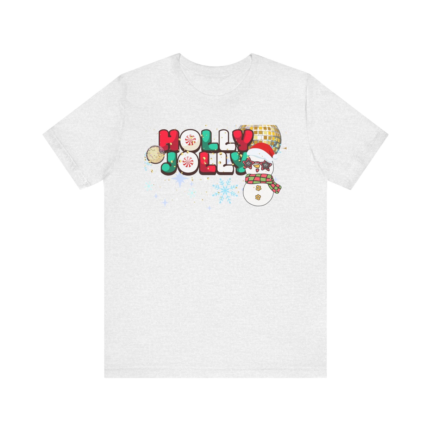Retro Unisex Tee - Holly Jolly Christmas T-shirt