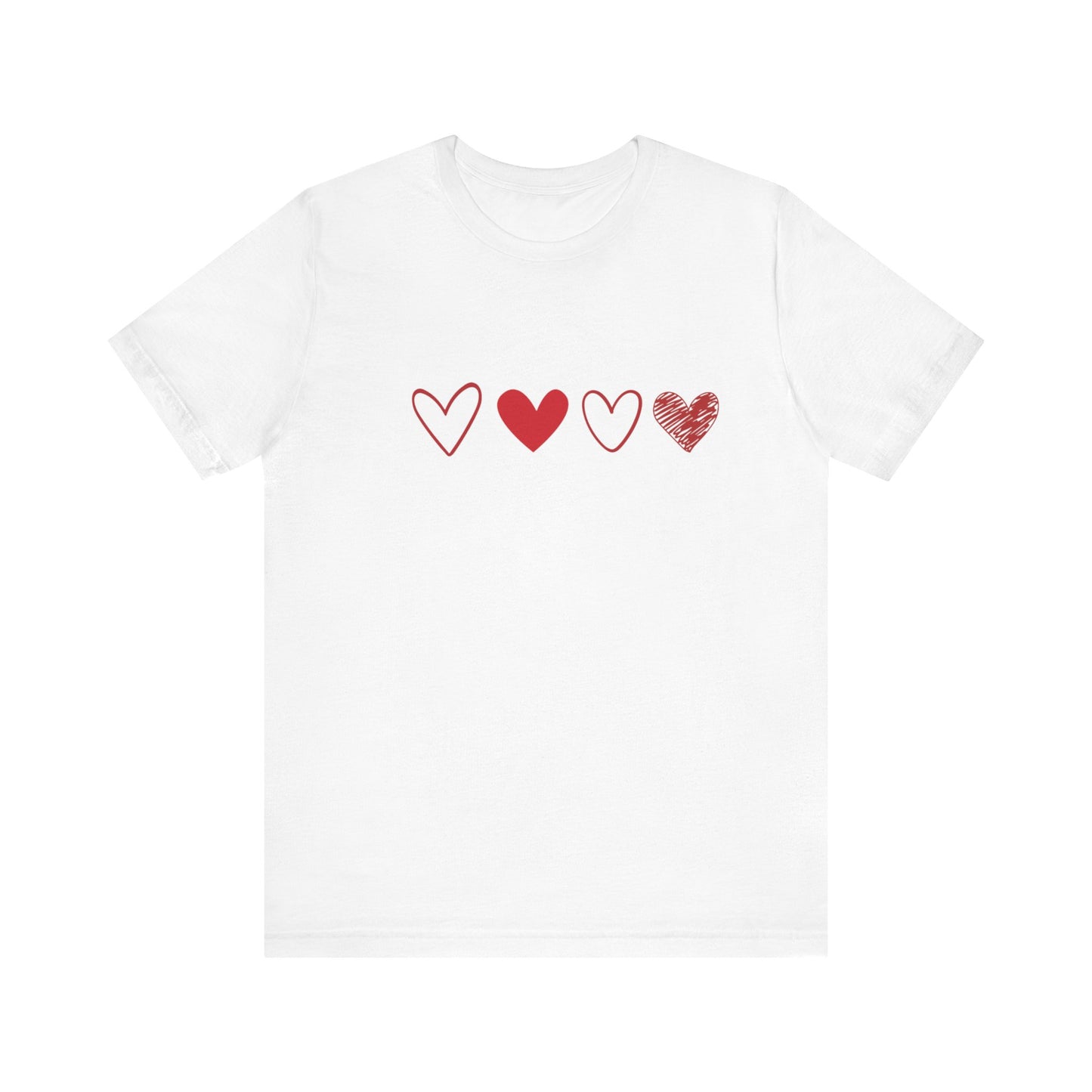 4 Heart Unisex Jersey Short Sleeve Tee