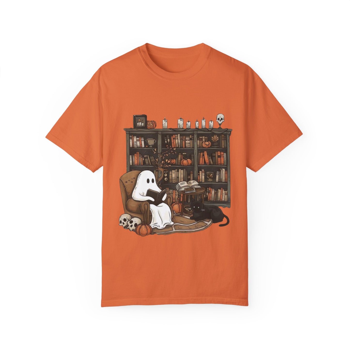 Unisex Halloween Tshirt - Library Boo