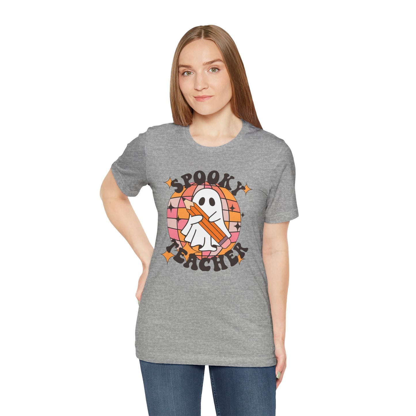Unisex Halloween Tshirt -Spooky Teacher