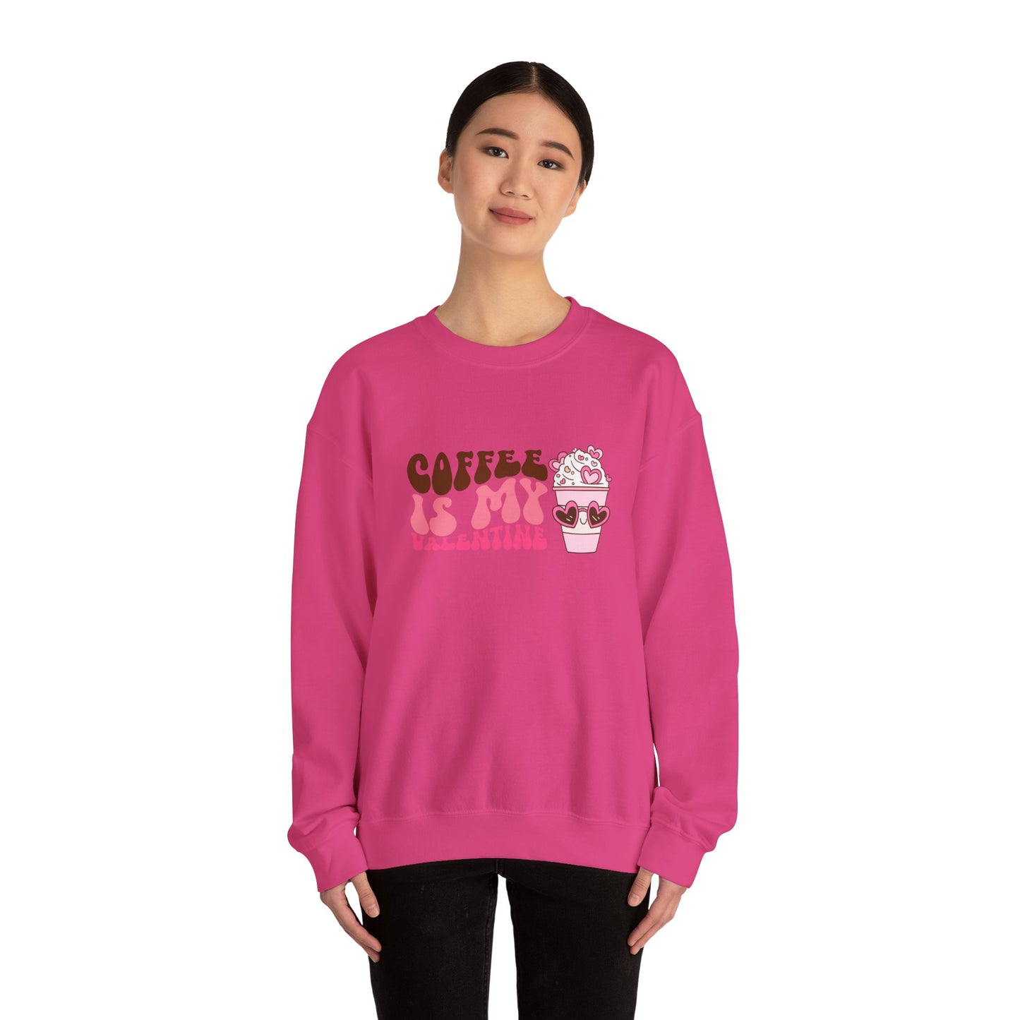 Coffee is My Valentine Unisex Heavy Blend™ Crewneck Sweatshirt