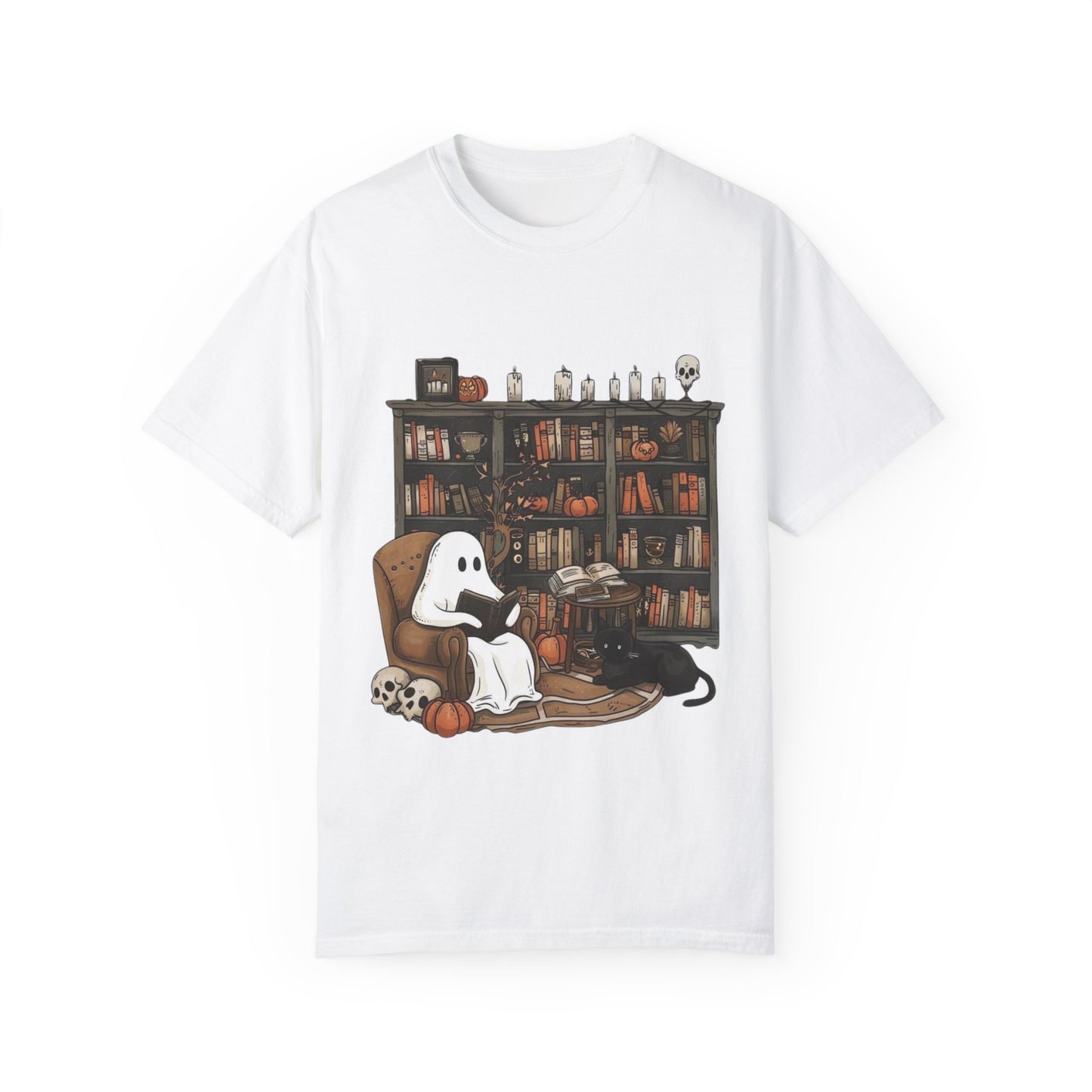 Unisex Halloween Tshirt - Library Boo