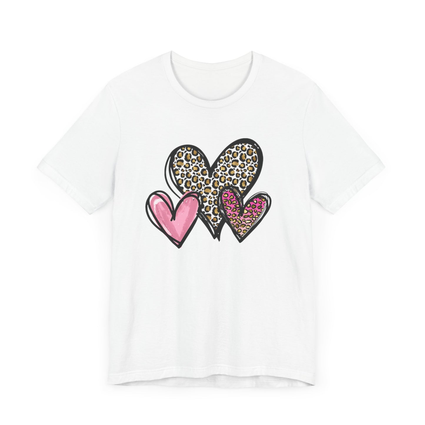 Three Heart Unisex Jersey Short Sleeve Tee