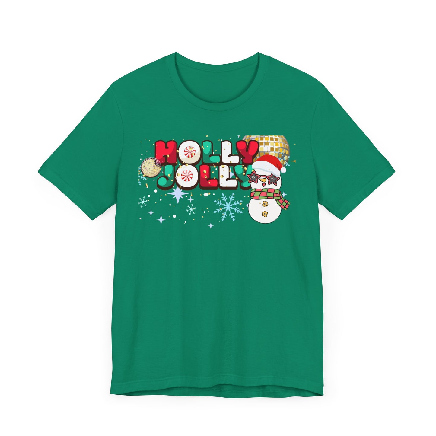 Retro Unisex Tee - Holly Jolly Christmas T-shirt