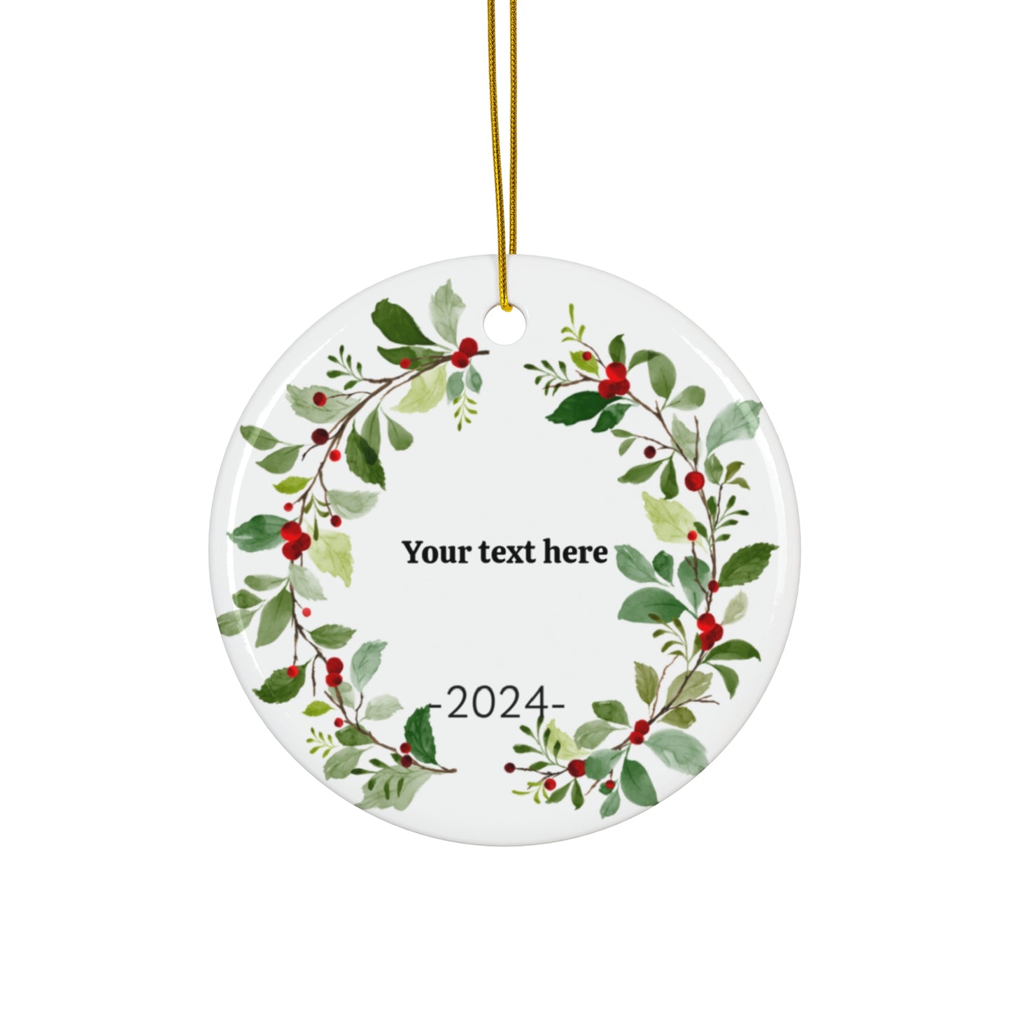 Name Custom Personalized Ceramic Ornamen