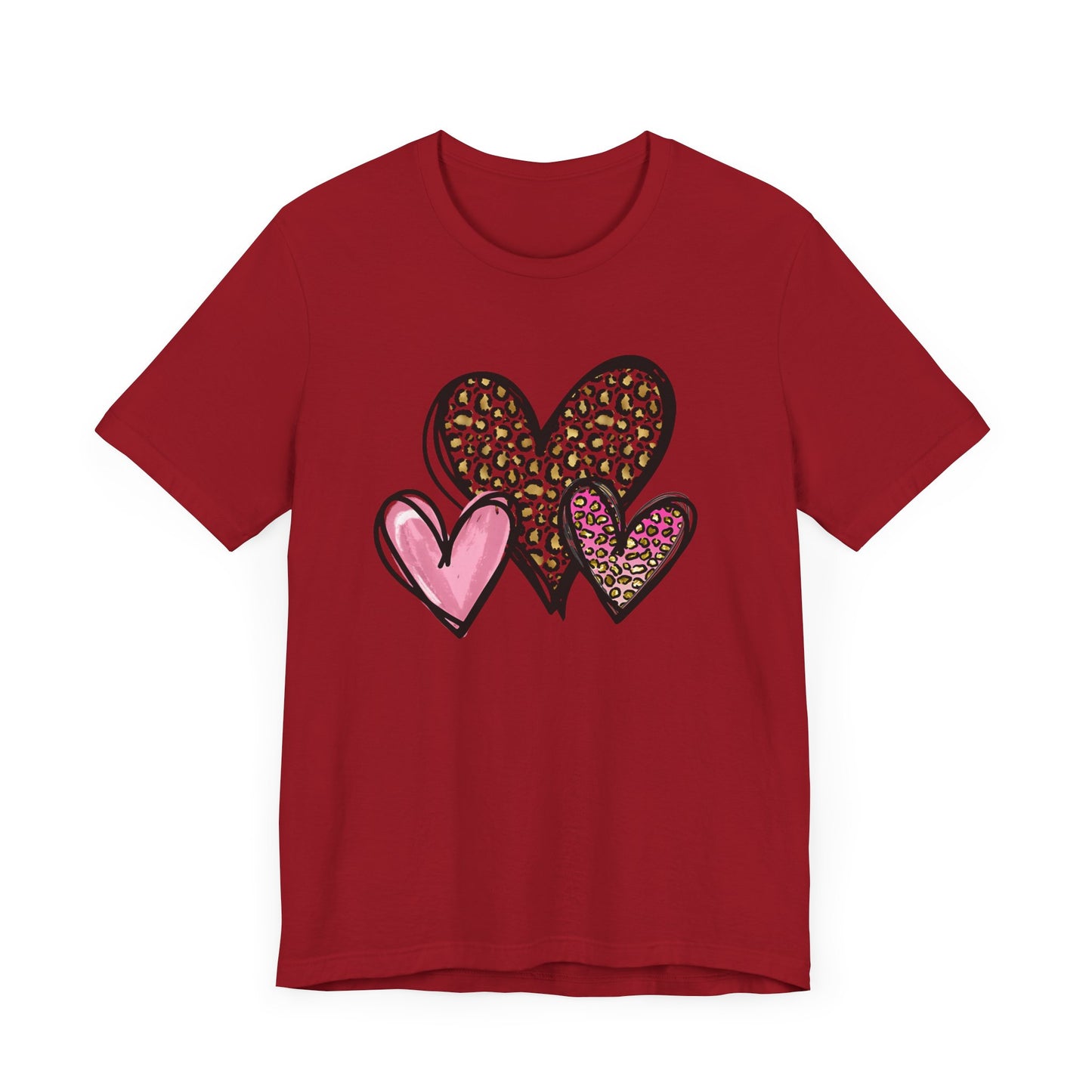 Three Heart Unisex Jersey Short Sleeve Tee