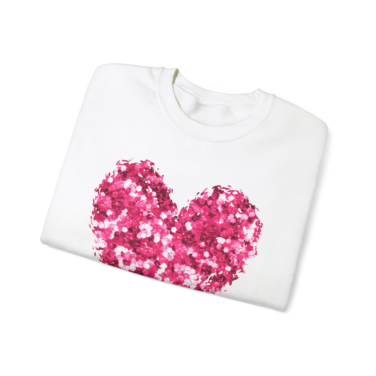 Pink Heart Unisex Heavy Blend™ Crewneck Sweatshirt