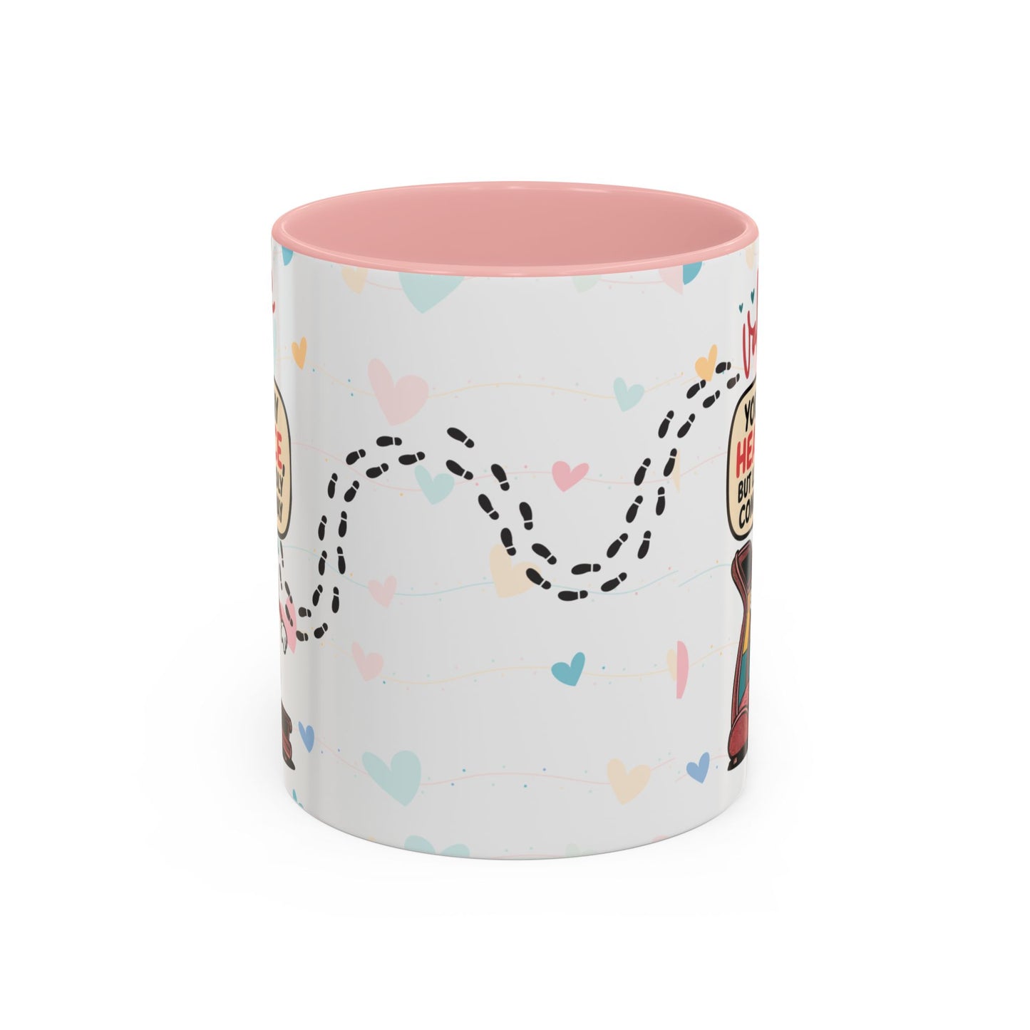 Heart Race Accent Coffee Mug (11, 15oz)