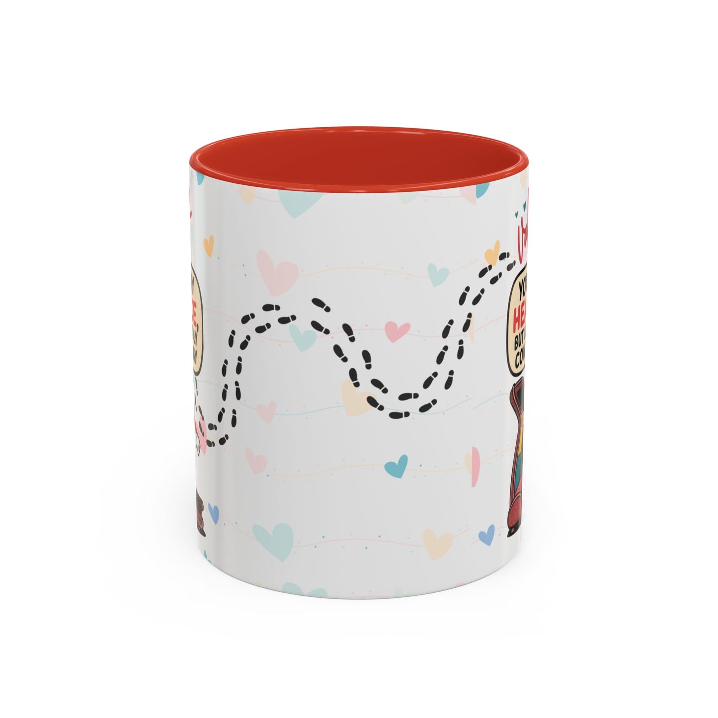 Heart Race Accent Coffee Mug (11, 15oz)