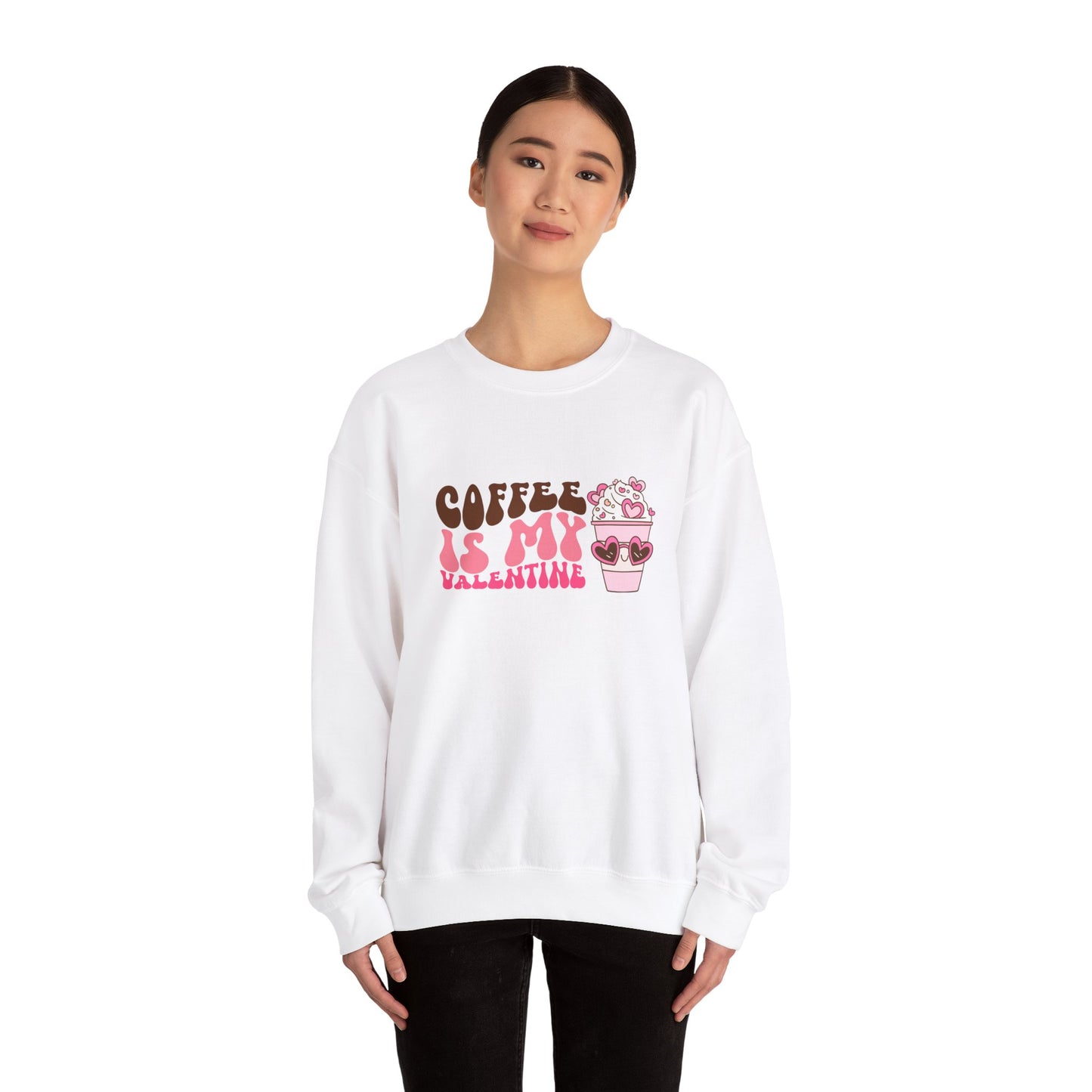 Coffee is My Valentine Unisex Heavy Blend™ Crewneck Sweatshirt