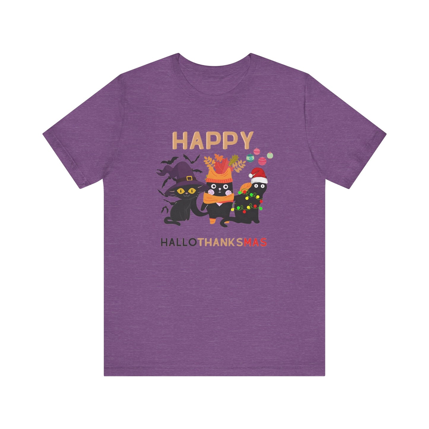 Unisex Halloween Tshirt - Hallothanksmas