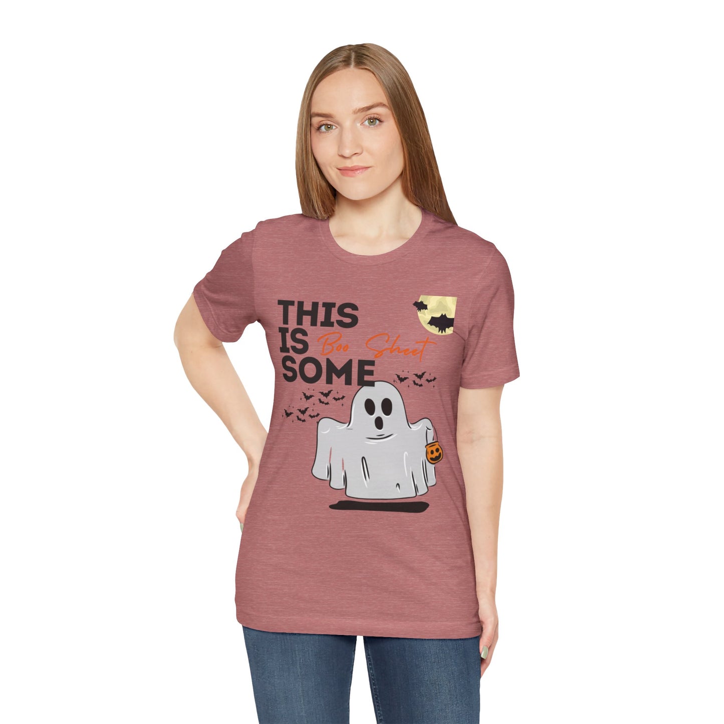 Unisex Halloween Tshirt - This is Some Boo Sheet