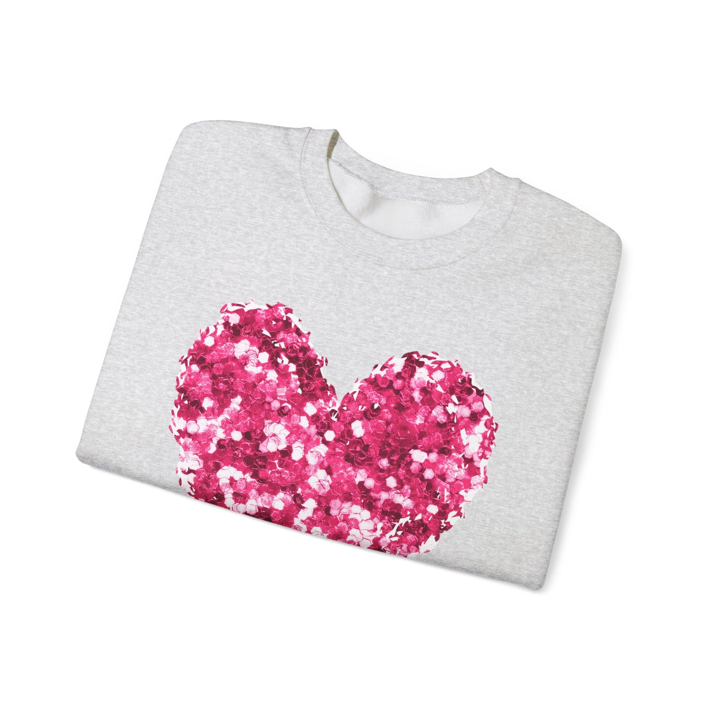 Pink Heart Unisex Heavy Blend™ Crewneck Sweatshirt