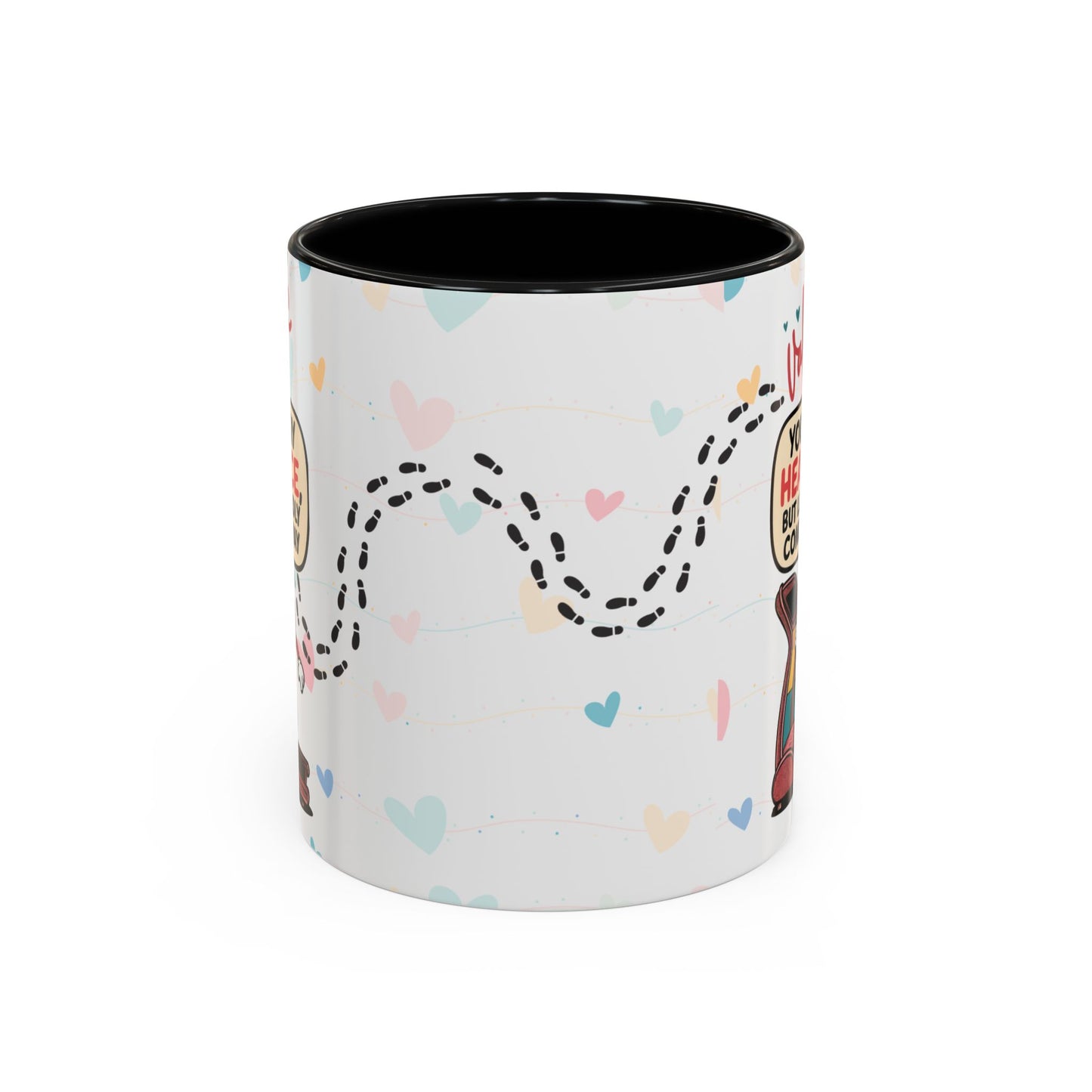 Heart Race Accent Coffee Mug (11, 15oz)