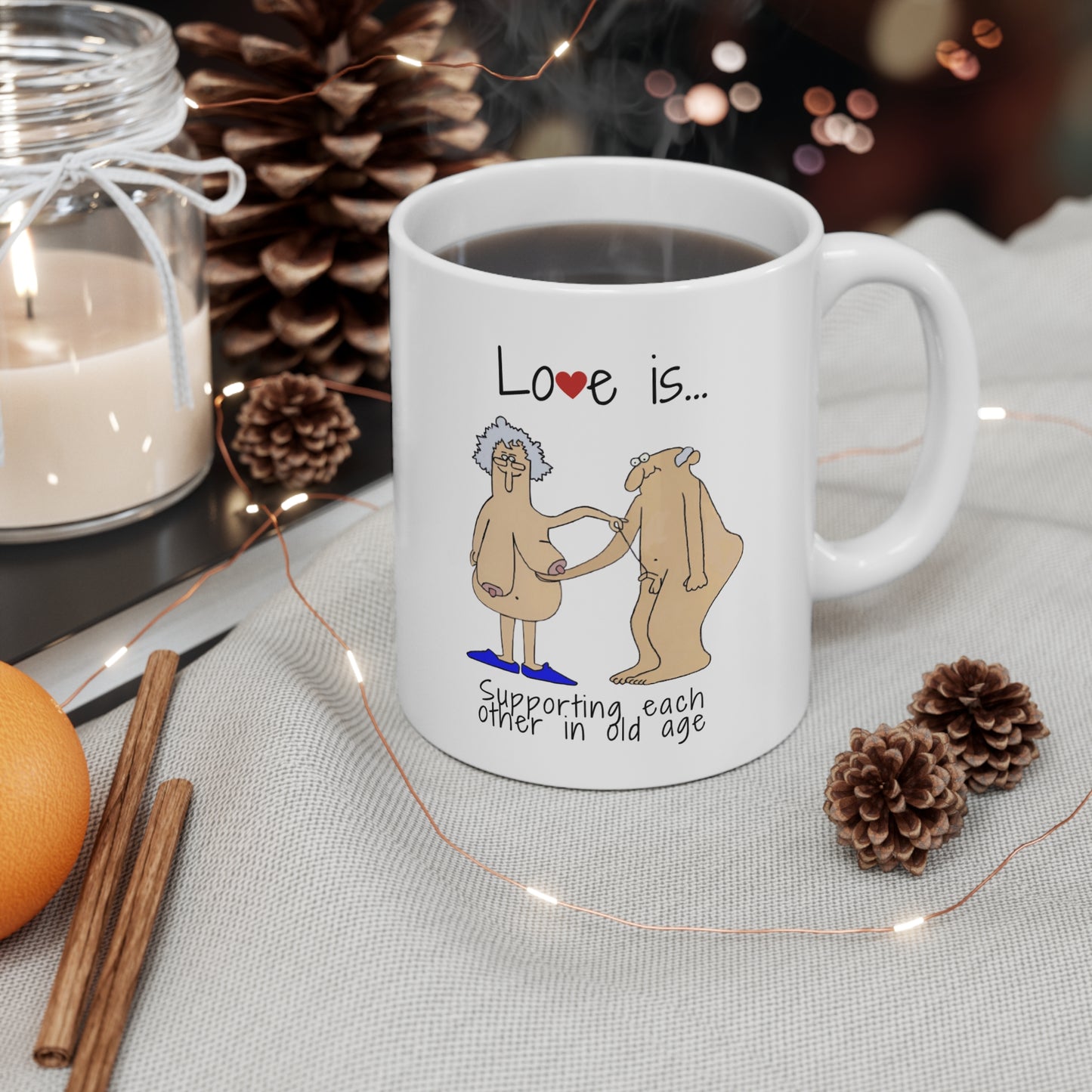 Funny Valentines Day Accent Ceramic Coffee Mug 11oz. Gift for Husband/Wife, Boyfriend/Girlfriend, Fiance