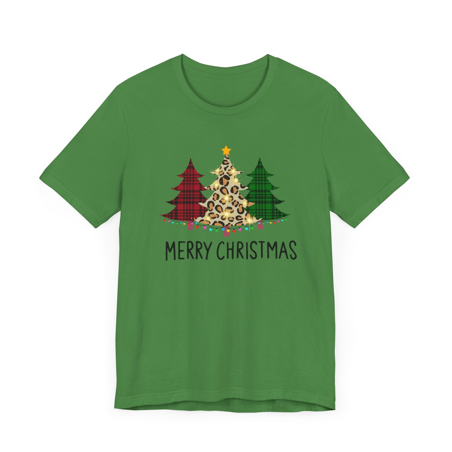 Merry Christmas Pines Unisex Jersey Short Sleeve Tee
