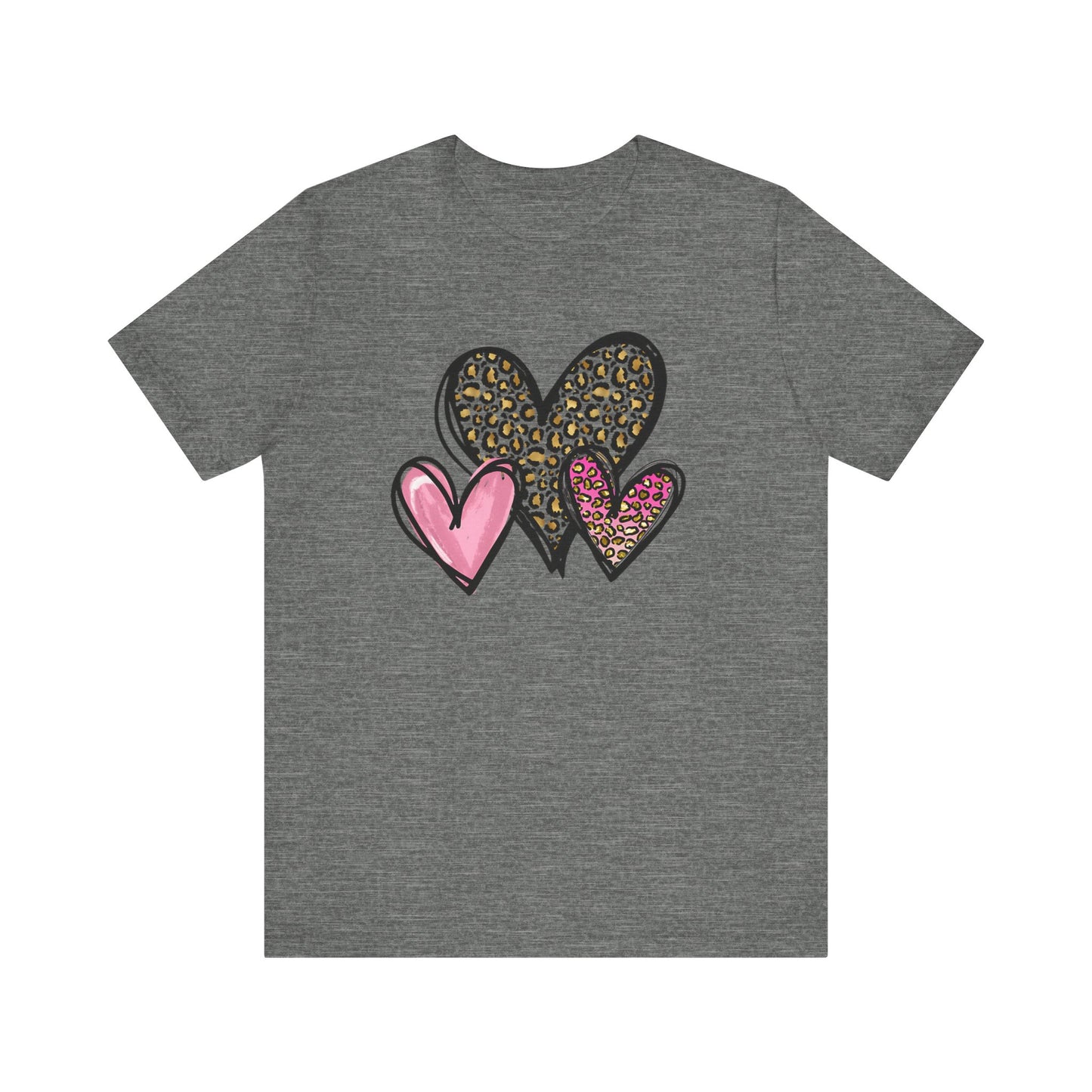 Three Heart Unisex Jersey Short Sleeve Tee