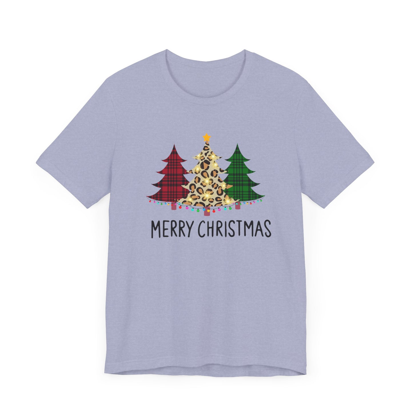Merry Christmas Pines Unisex Jersey Short Sleeve Tee