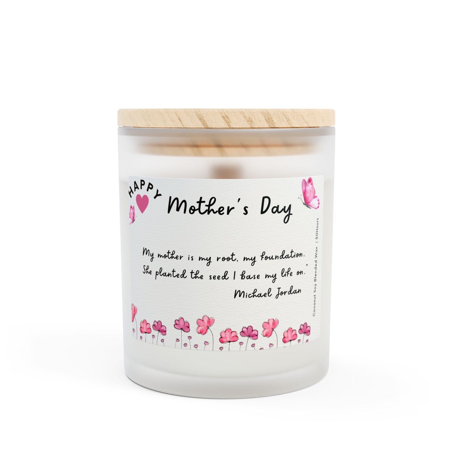 Frosted Glass Candle, 11oz