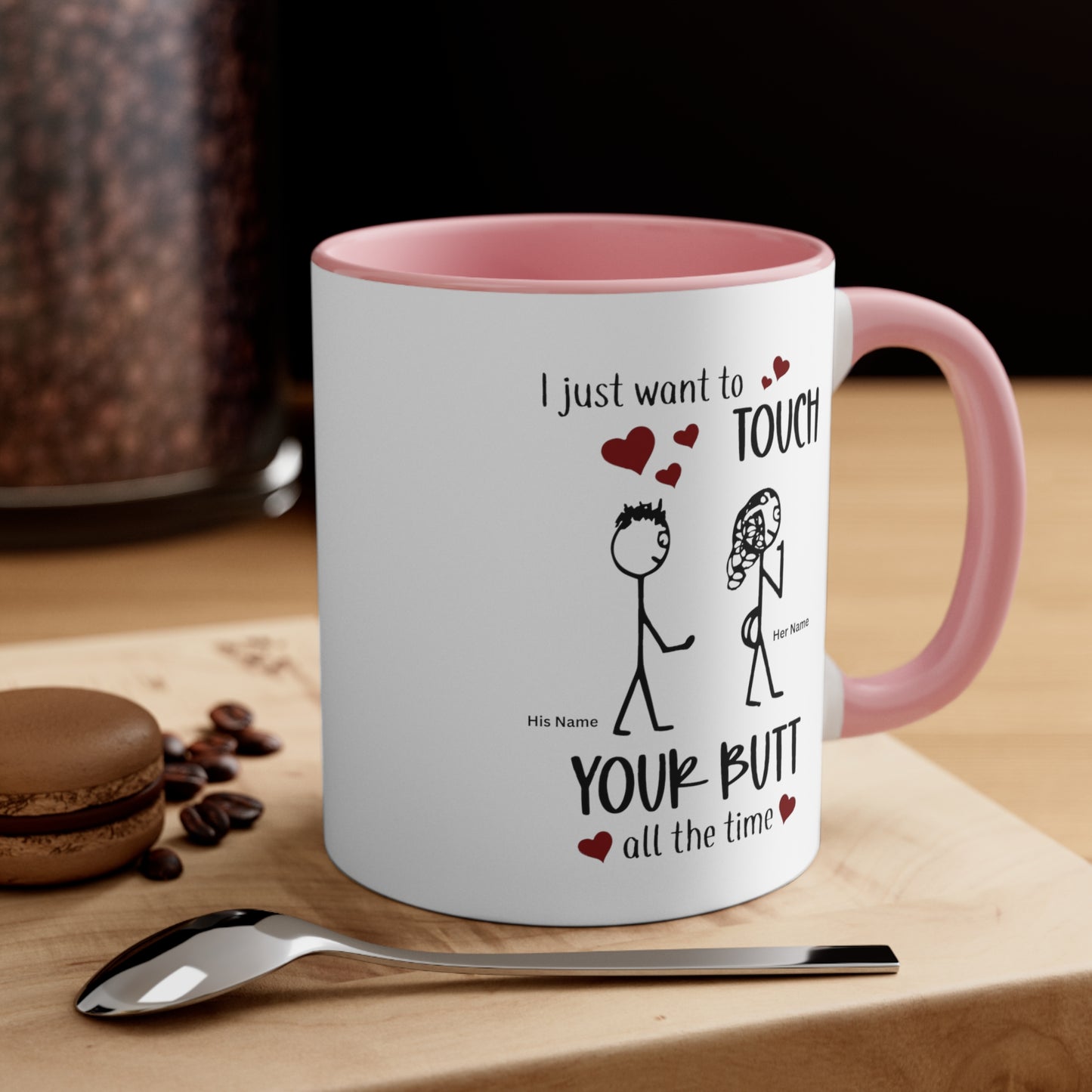 Funny Valentines Day Accent Ceramic Coffee Mug 11oz. Gift for Husband/Wife, Boyfriend