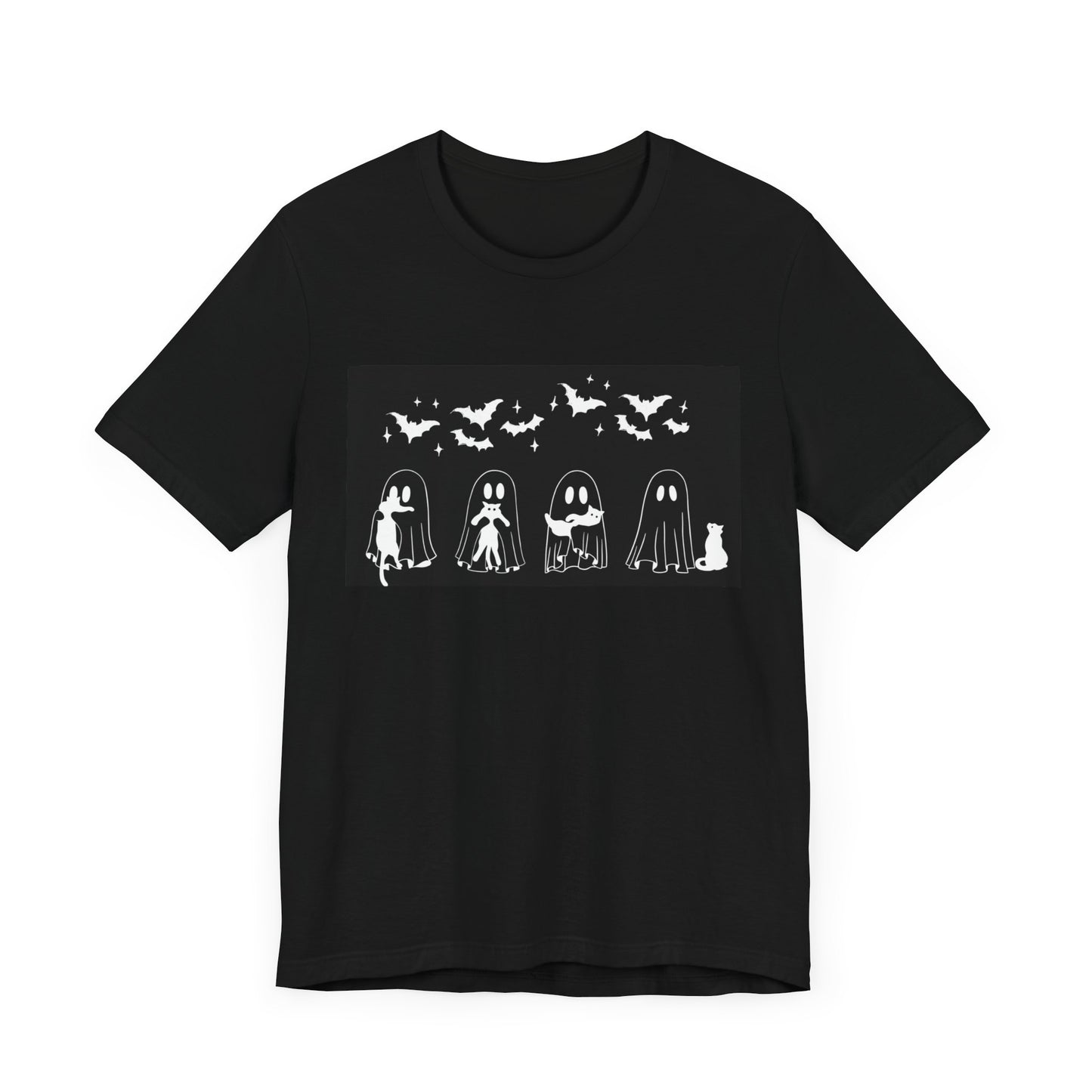 Unisex Halloween Tshirt Boo Kitty