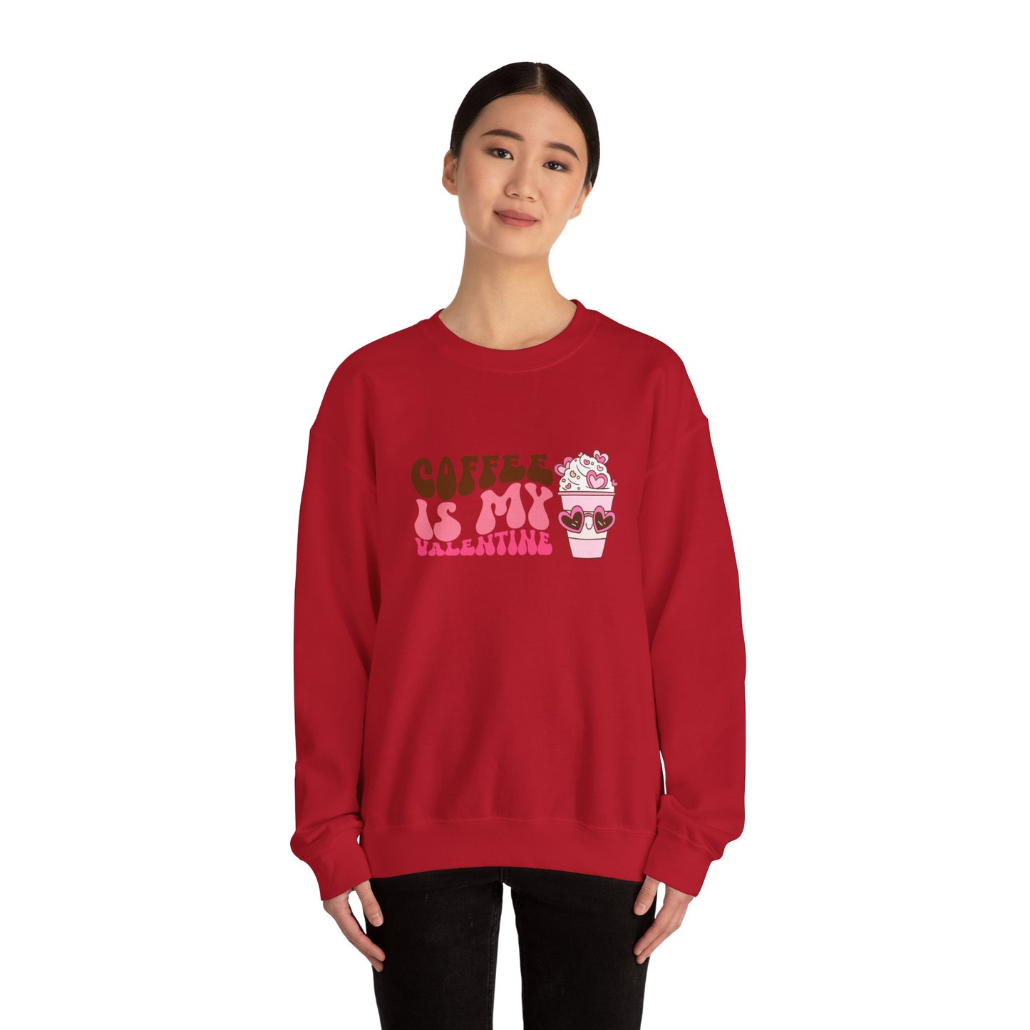 Coffee is My Valentine Unisex Heavy Blend™ Crewneck Sweatshirt