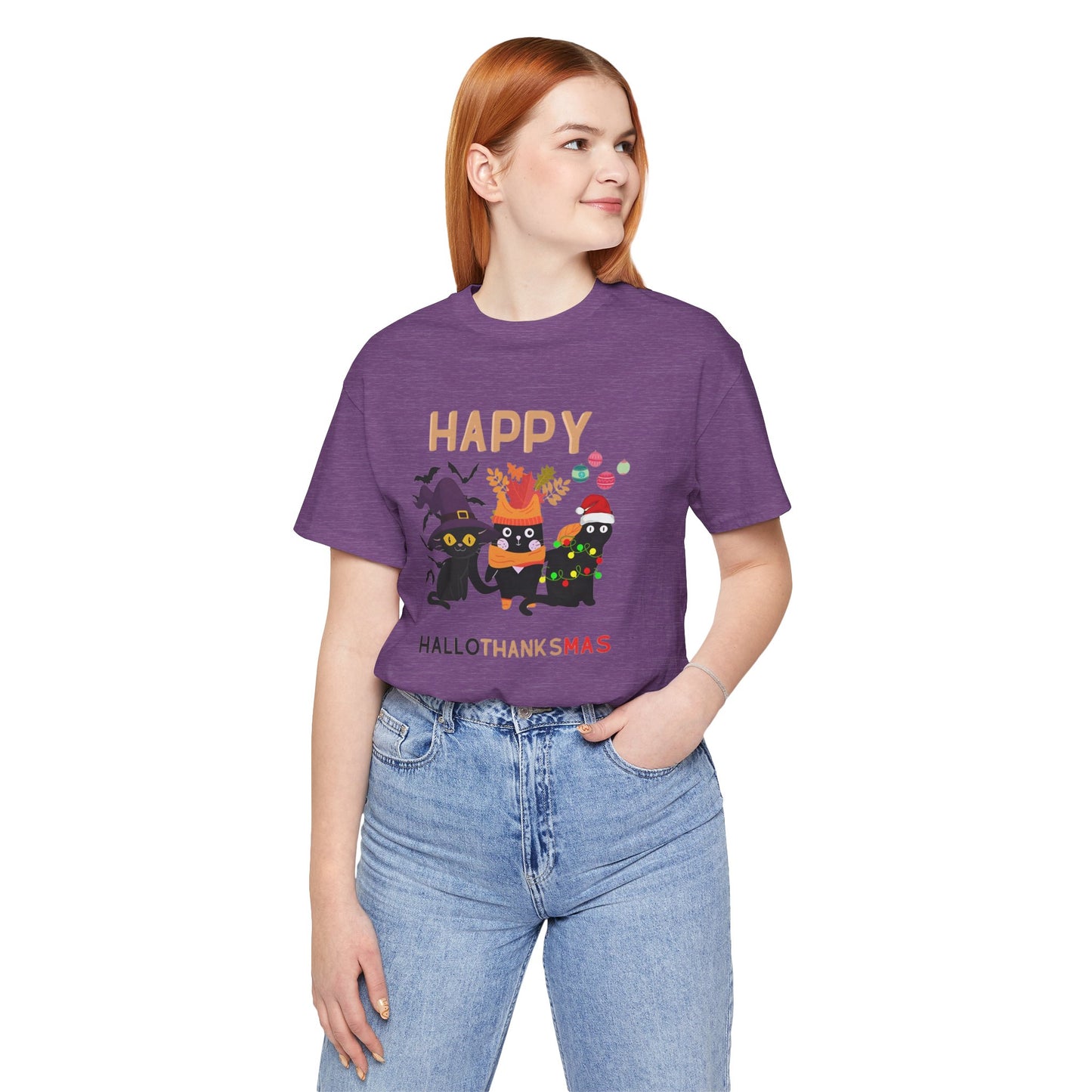 Unisex Halloween Tshirt - Hallothanksmas
