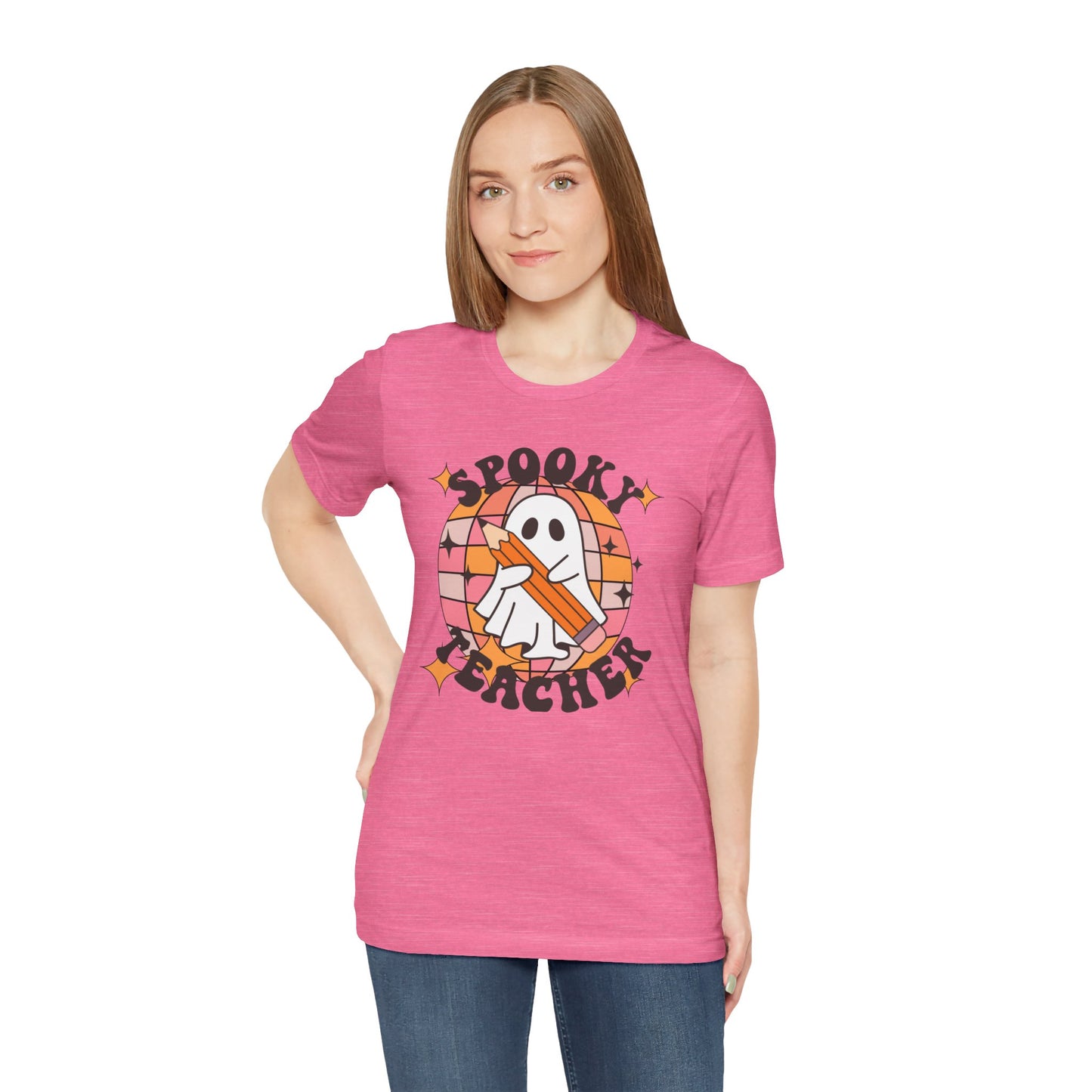 Unisex Halloween Tshirt -Spooky Teacher