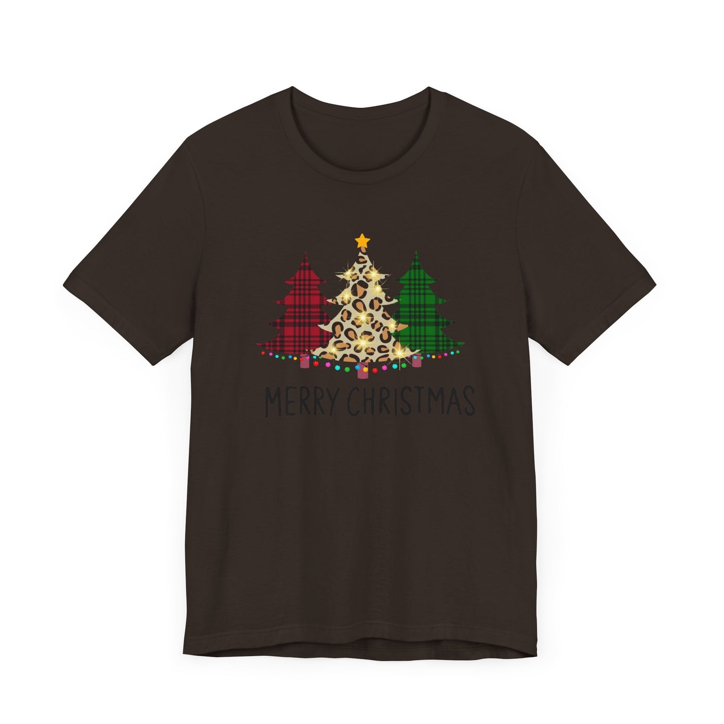 Merry Christmas Pines Unisex Jersey Short Sleeve Tee