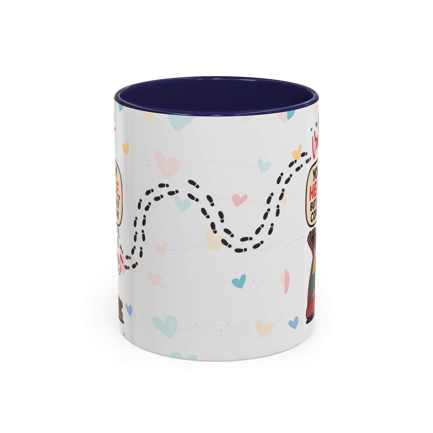 Heart Race Accent Coffee Mug (11, 15oz)