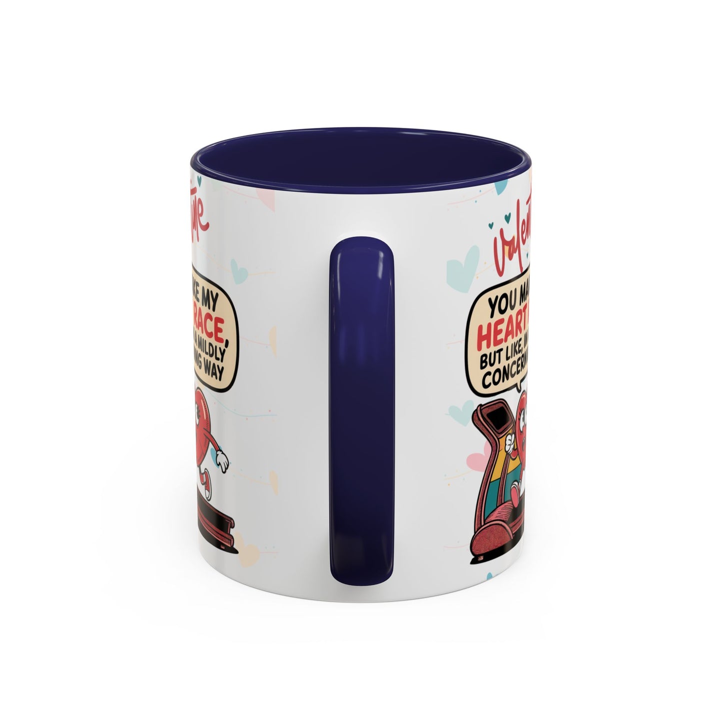 Heart Race Accent Coffee Mug (11, 15oz)