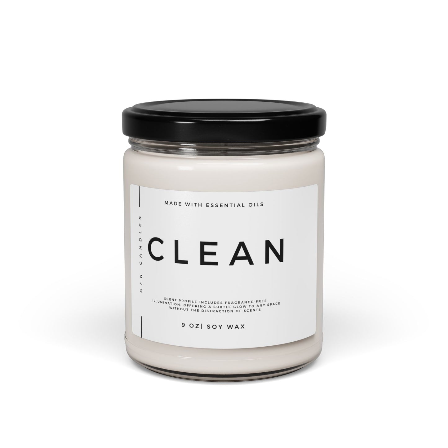 UnScented Soy Candle, 9oz