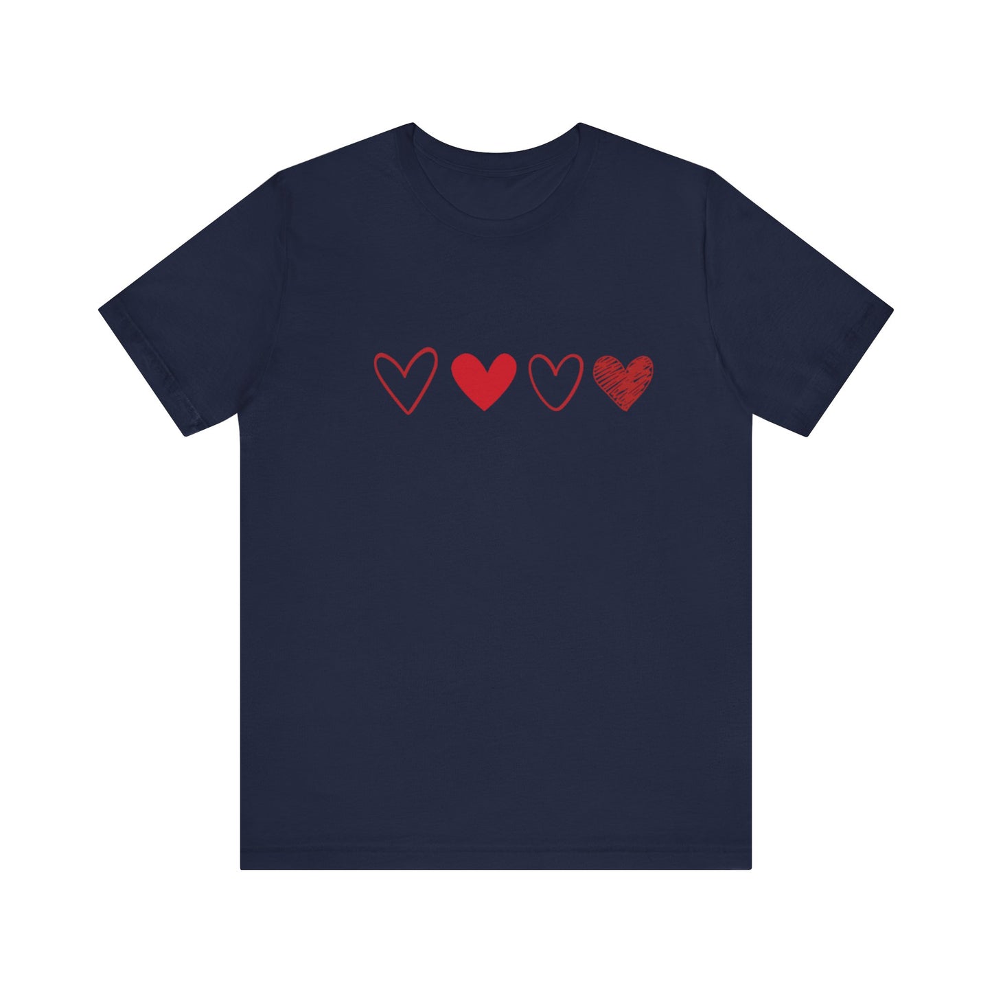 4 Heart Unisex Jersey Short Sleeve Tee