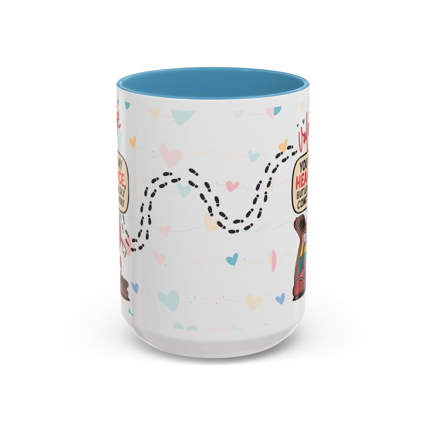 Heart Race Accent Coffee Mug (11, 15oz)