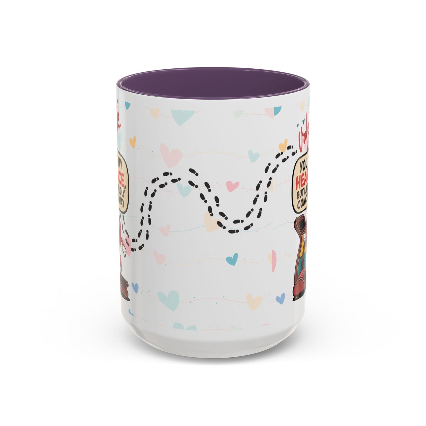 Heart Race Accent Coffee Mug (11, 15oz)