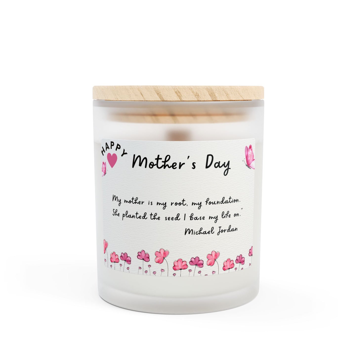 Frosted Glass Candle, 11oz
