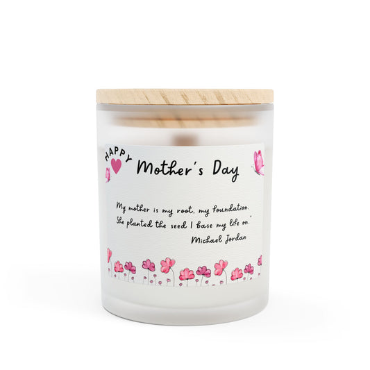 Frosted Glass Candle, 11oz