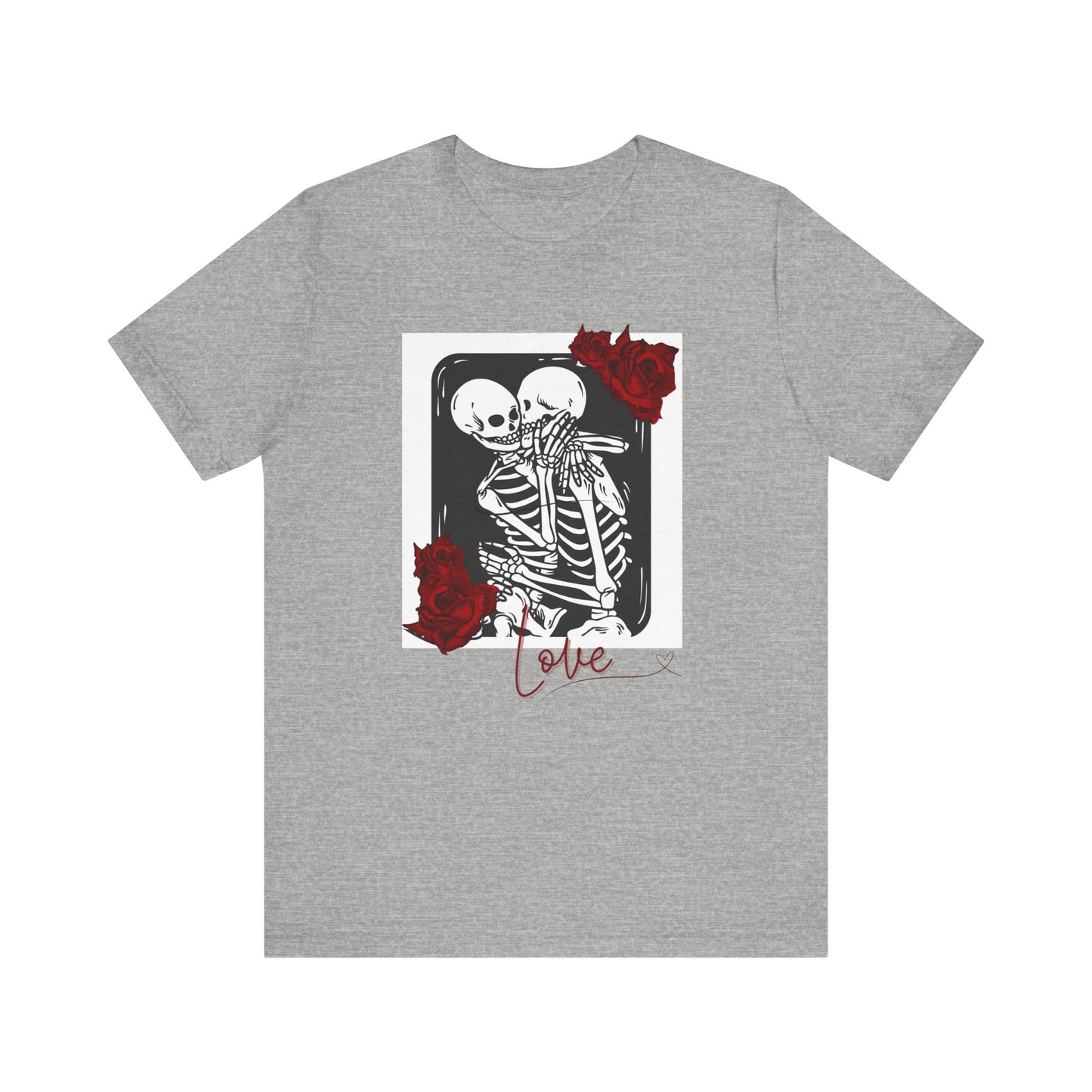 Unisex Halloween Tshirt -Skeleton Love