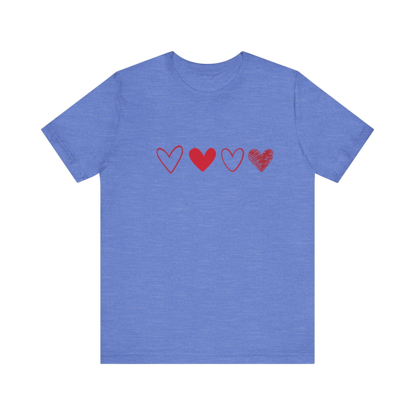 4 Heart Unisex Jersey Short Sleeve Tee