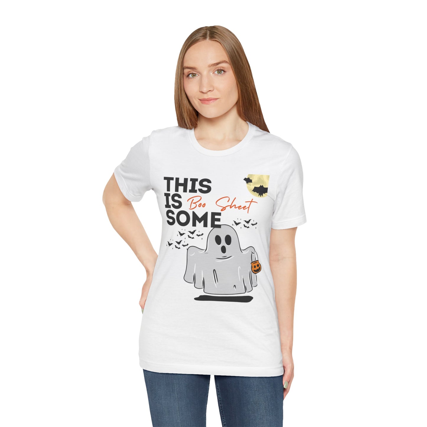 Unisex Halloween Tshirt - This is Some Boo Sheet