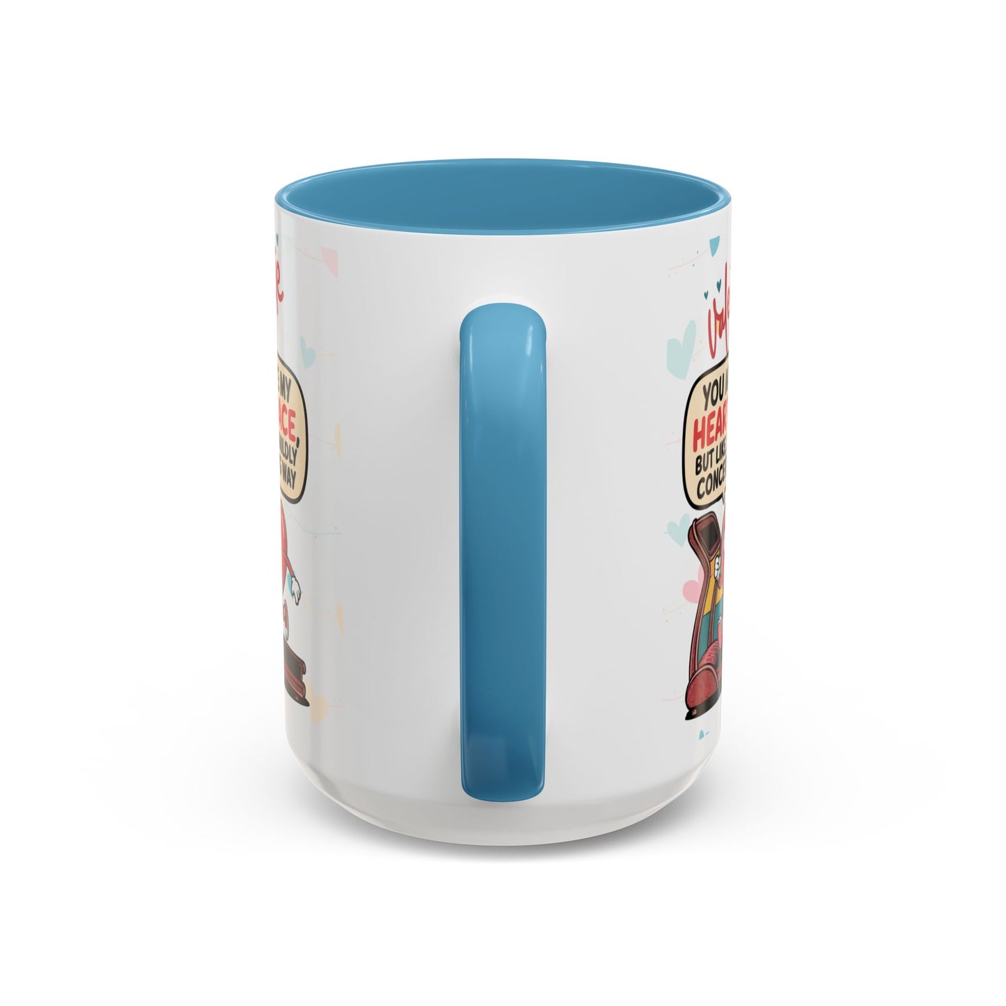 Heart Race Accent Coffee Mug (11, 15oz)