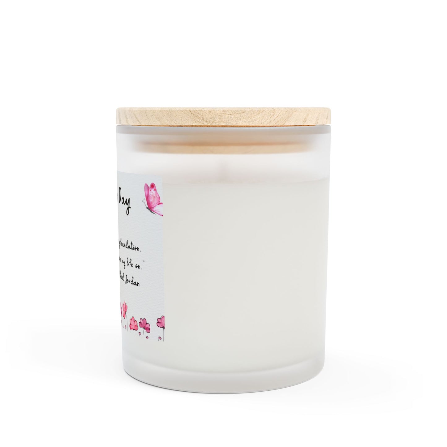 Frosted Glass Candle, 11oz
