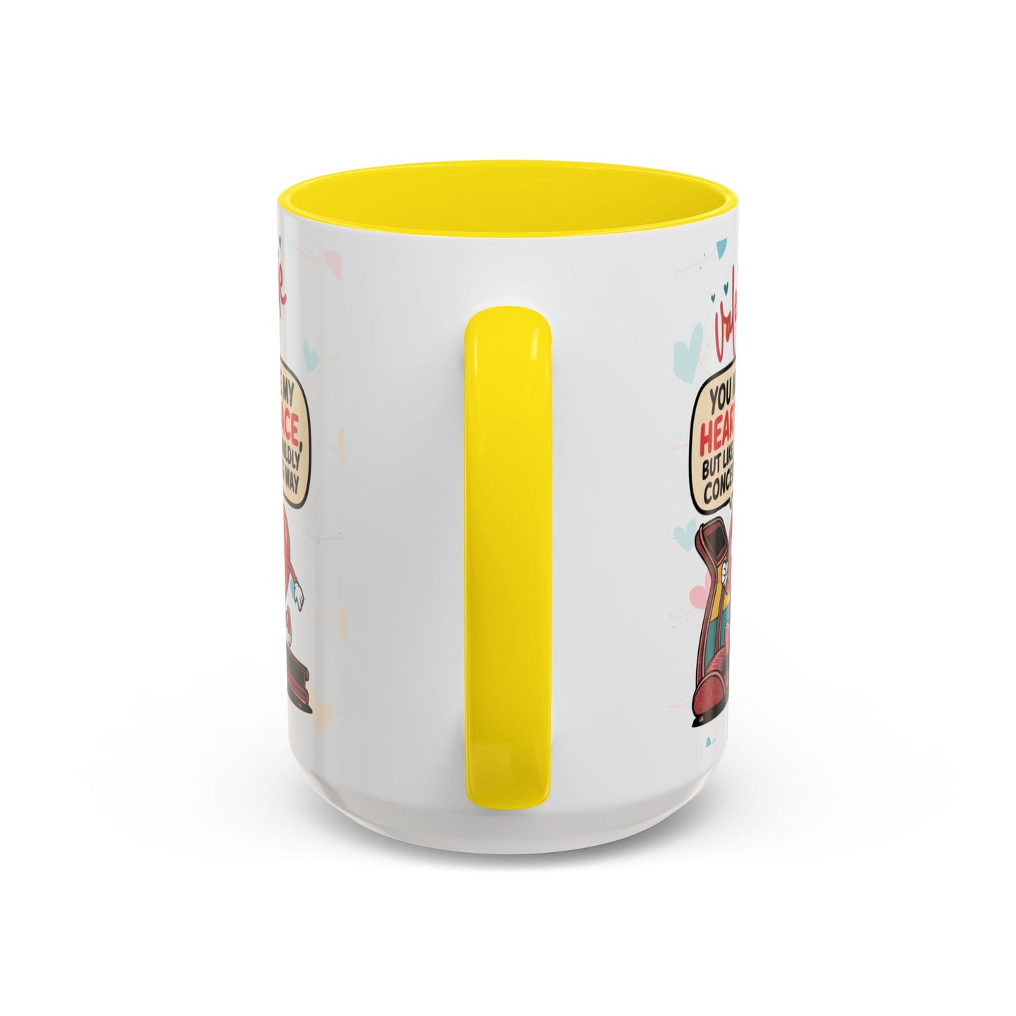 Heart Race Accent Coffee Mug (11, 15oz)