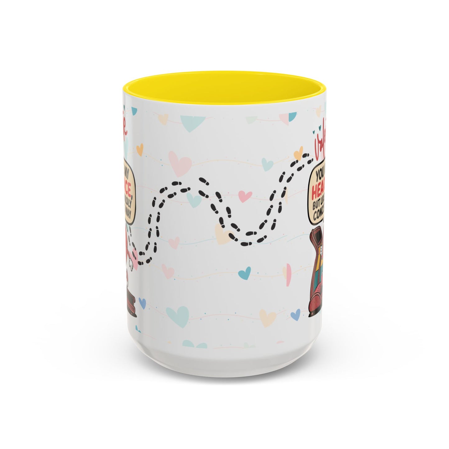 Heart Race Accent Coffee Mug (11, 15oz)