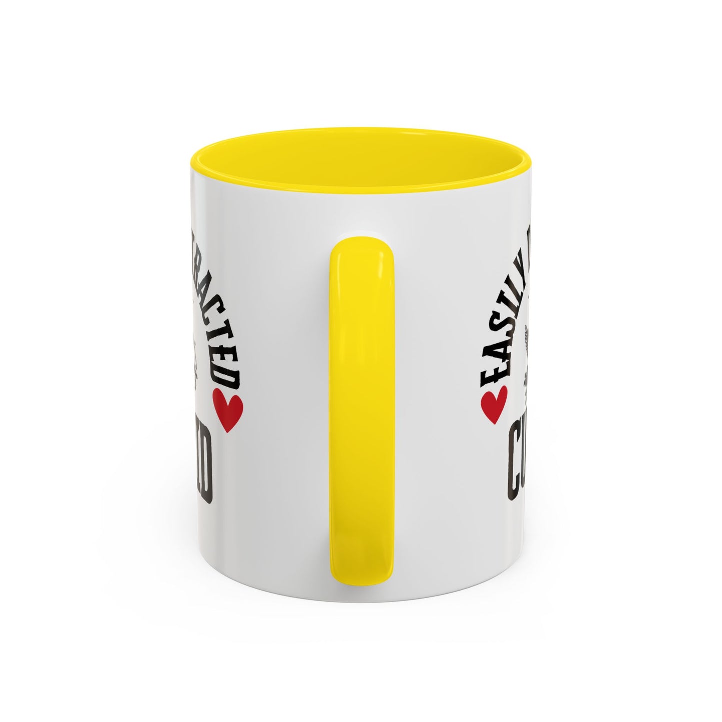 Easily Distracted Accent Coffee Mug (11, 15oz)