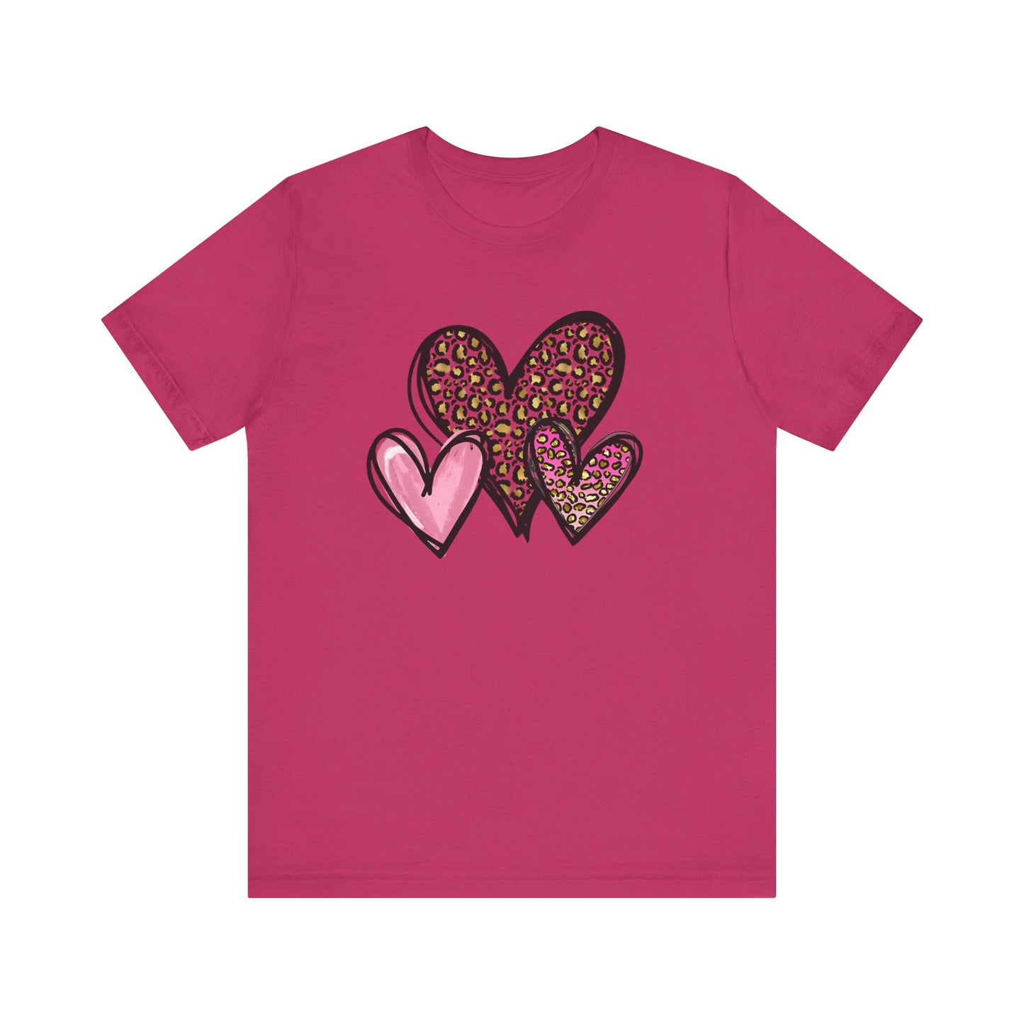 Three Heart Unisex Jersey Short Sleeve Tee