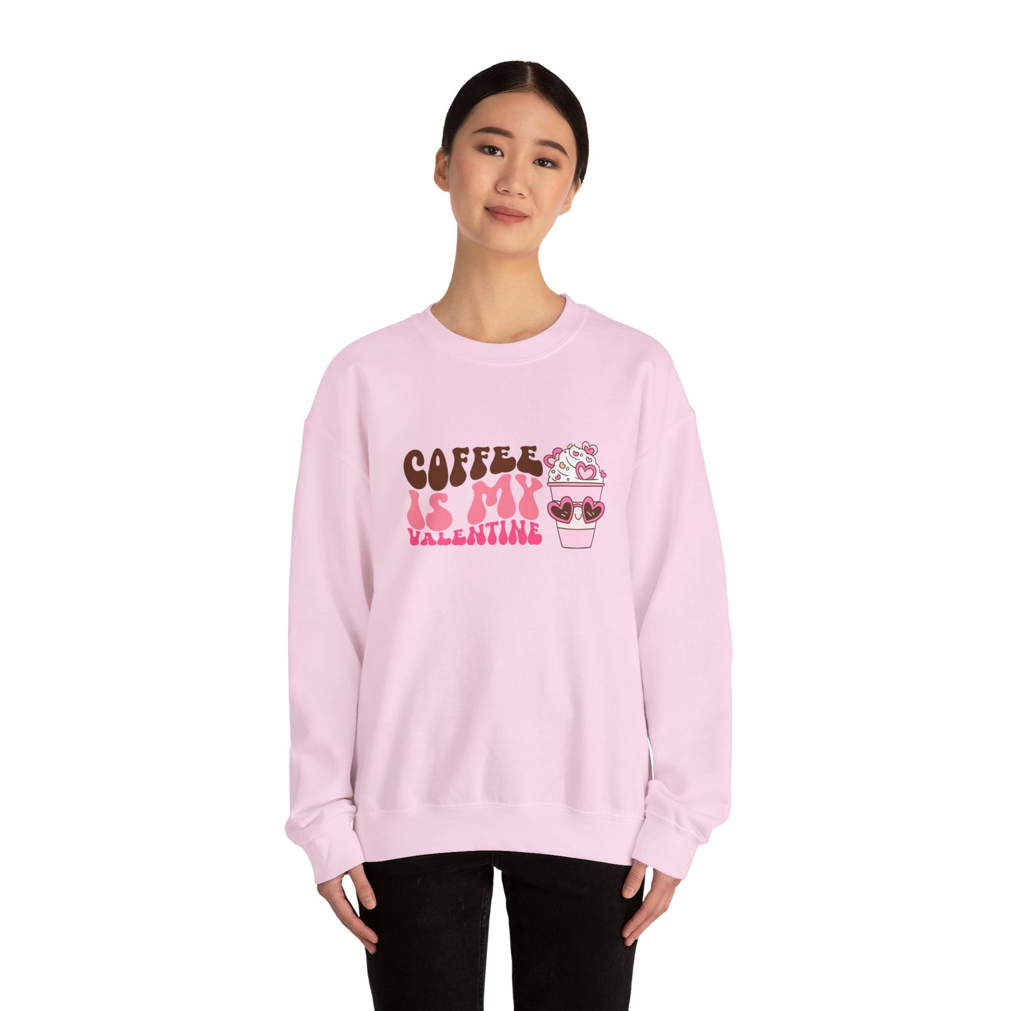 Coffee is My Valentine Unisex Heavy Blend™ Crewneck Sweatshirt