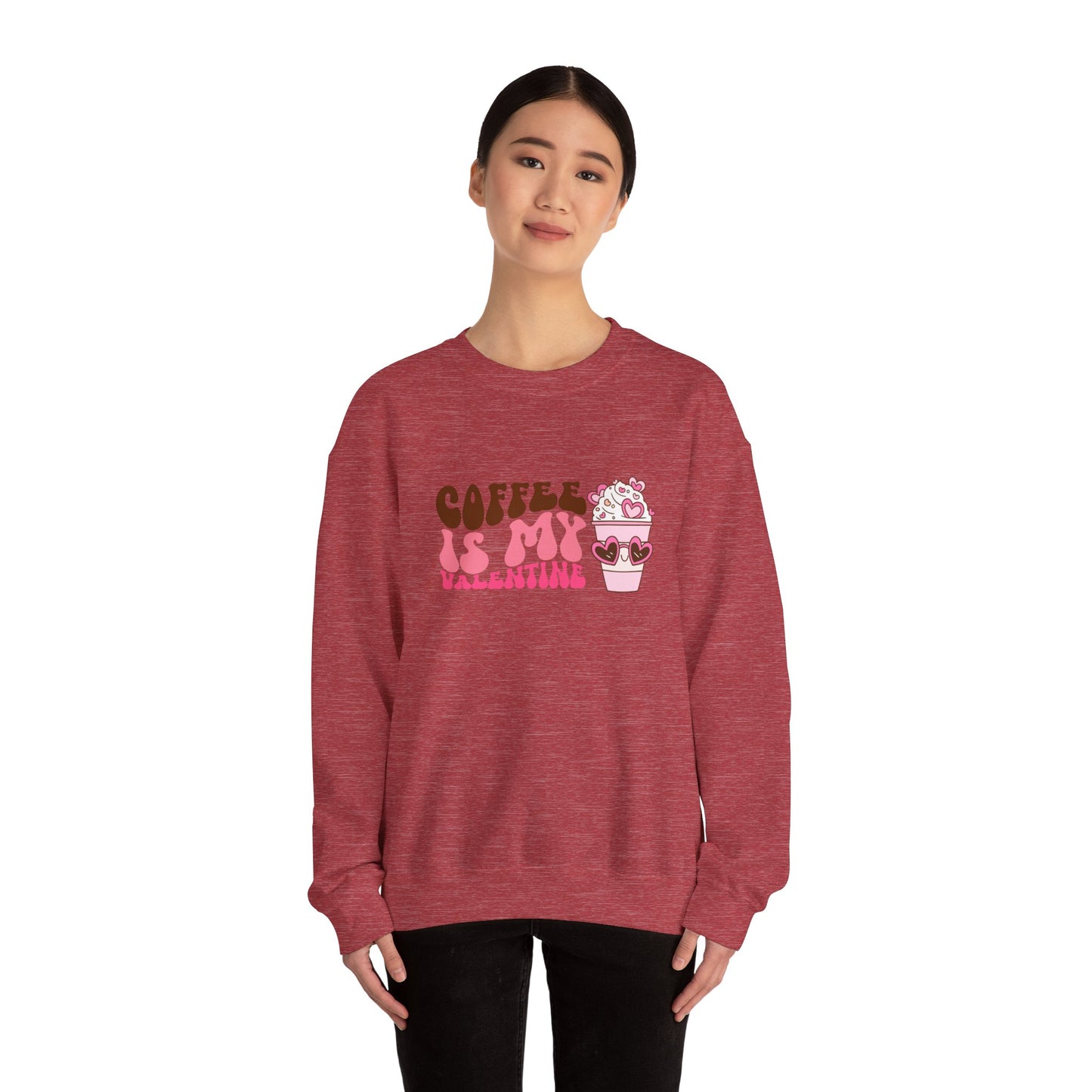 Coffee is My Valentine Unisex Heavy Blend™ Crewneck Sweatshirt