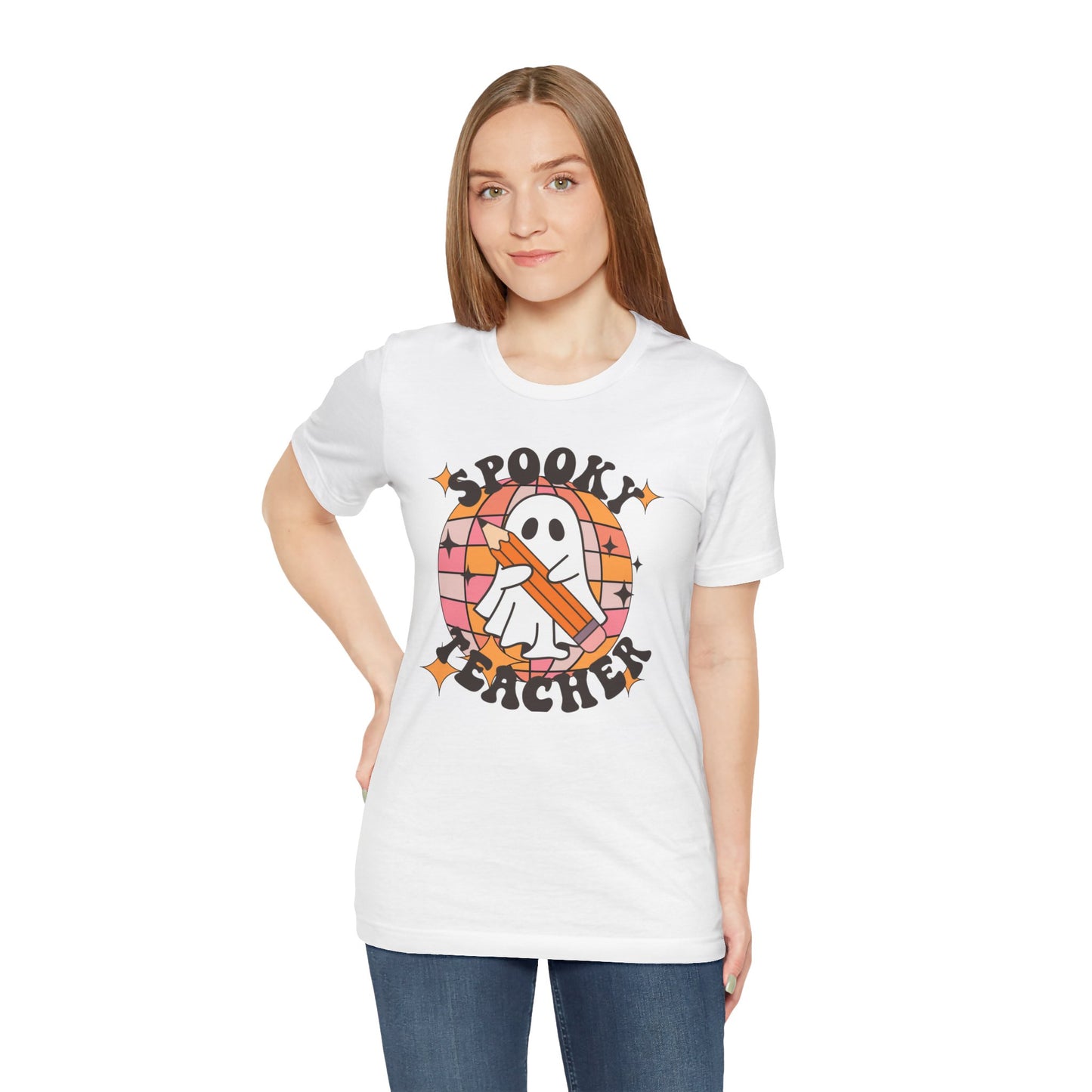 Unisex Halloween Tshirt -Spooky Teacher