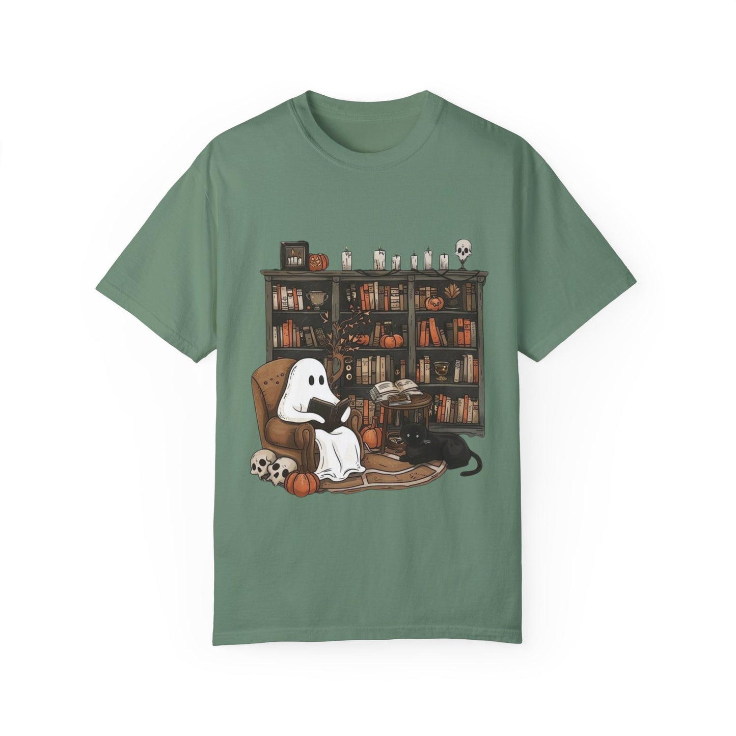 Unisex Halloween Tshirt - Library Boo